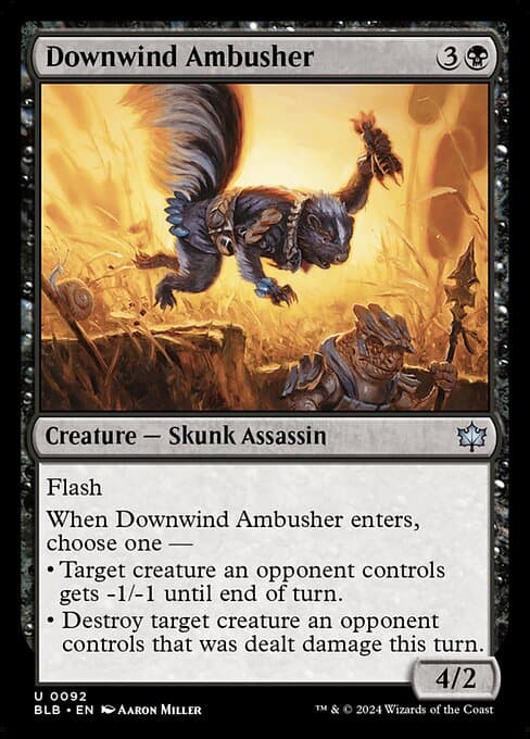 Downwind Ambusher 2024 Magic: The Gathering Bloomburrow