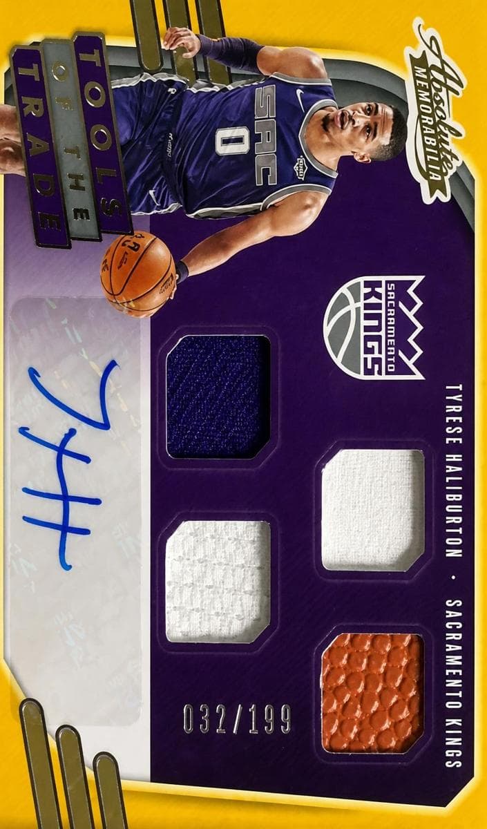Tyrese Haliburton 2020 panini Panini Absolute Memorabilia