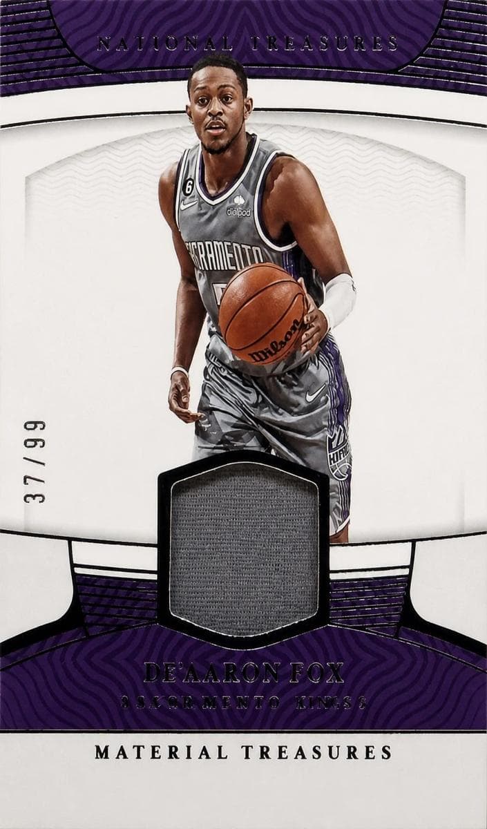 De'Aaron Fox 2022 panini Panini National Treasures