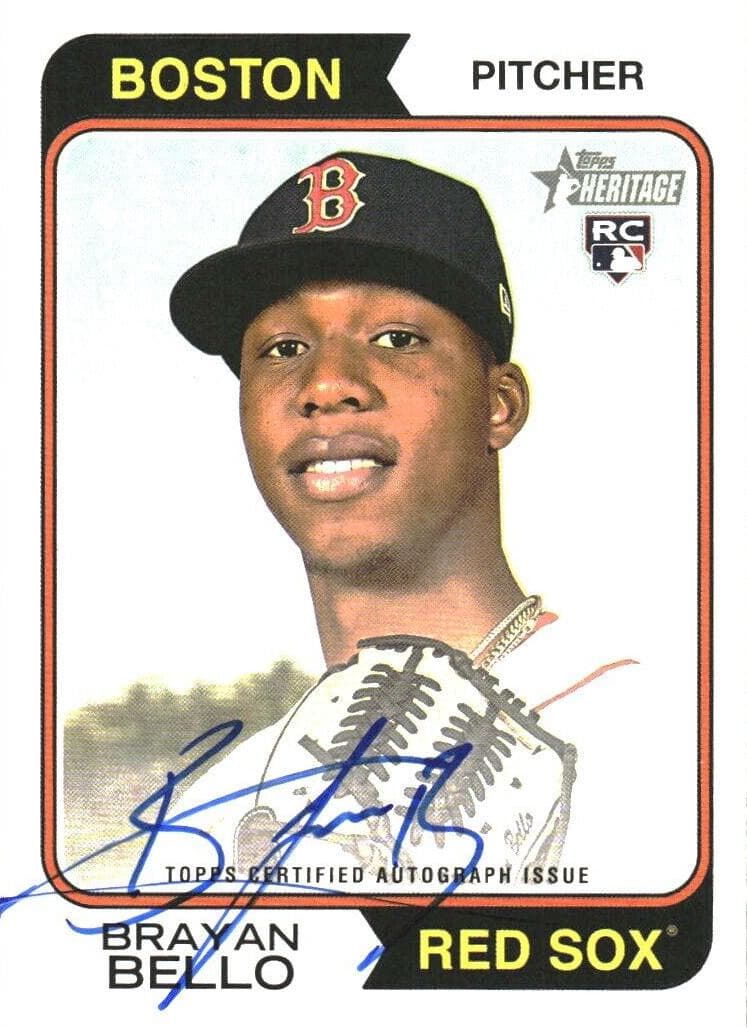 Brayan Bello 2023 topps Topps Heritage