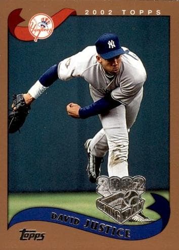 David Justice 2002 topps Topps Opening Day