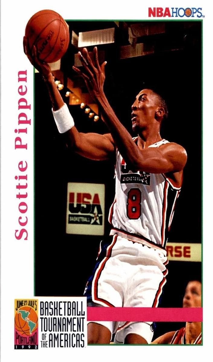 Scottie Pippen 1992 panini Hoops