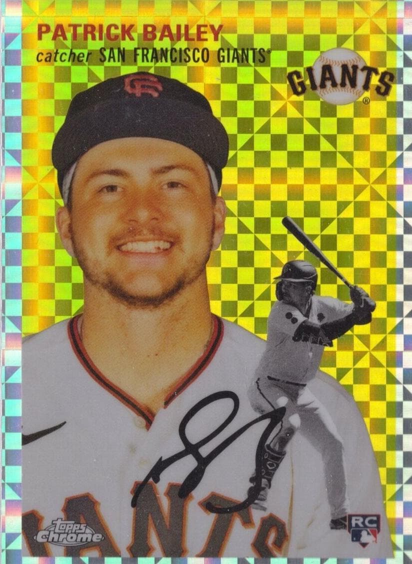 Patrick Bailey 2023 topps Topps Chrome Platinum Anniversary