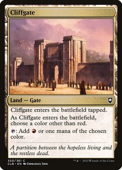 Cliffgate 2022 Magic: The Gathering Commander Legends: Battle for Baldur's Gate