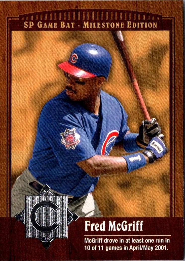 Fred McGriff 2001 unknown SP Game Bat Milestone