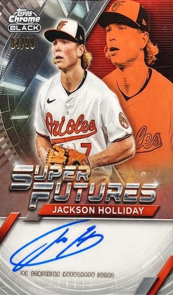 Jackson Holliday 2025 topps Topps Chrome Black