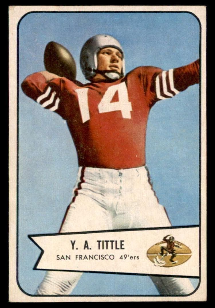Y.A. Tittle 1954 bowman Bowman