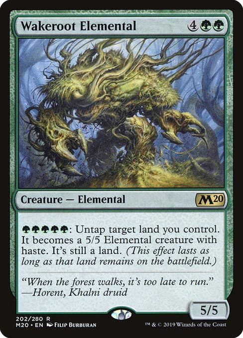 Wakeroot Elemental 2019 Magic: The Gathering Core Set 2020