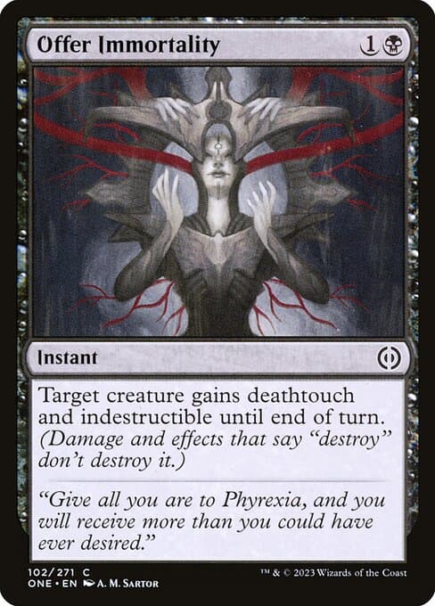 Offer Immortality 2023 Magic: The Gathering Phyrexia: All Will Be One