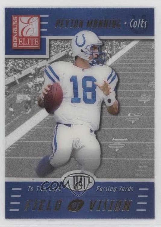 Peyton Manning 1999 panini Elite Field Of Vision