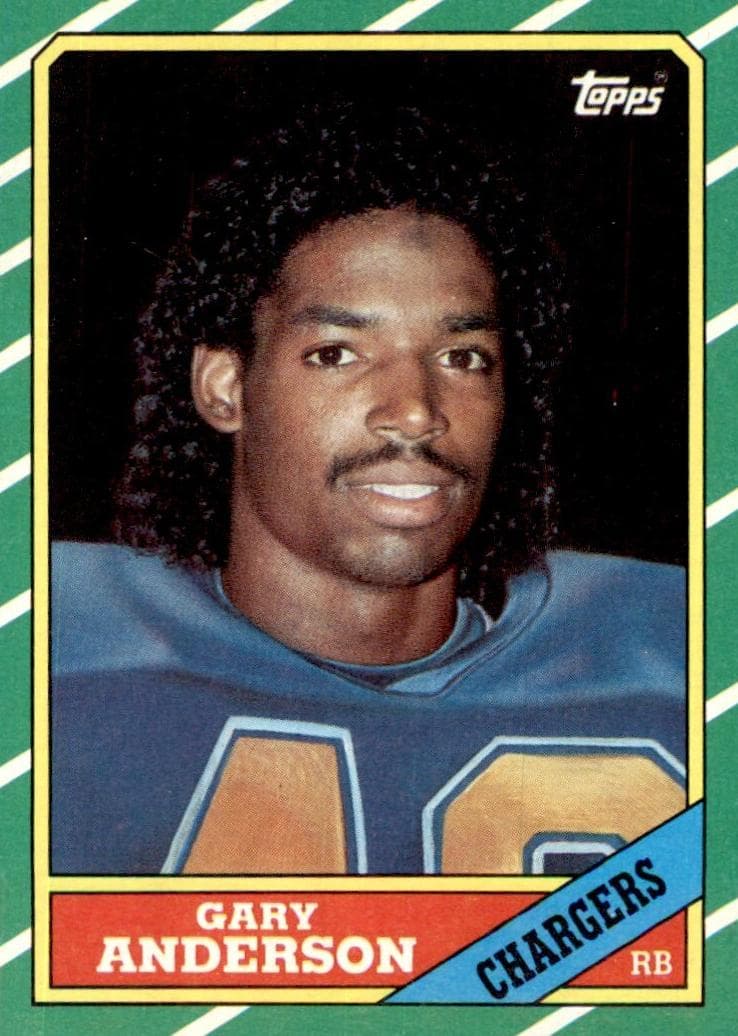 Gary Anderson 1986 topps Topps