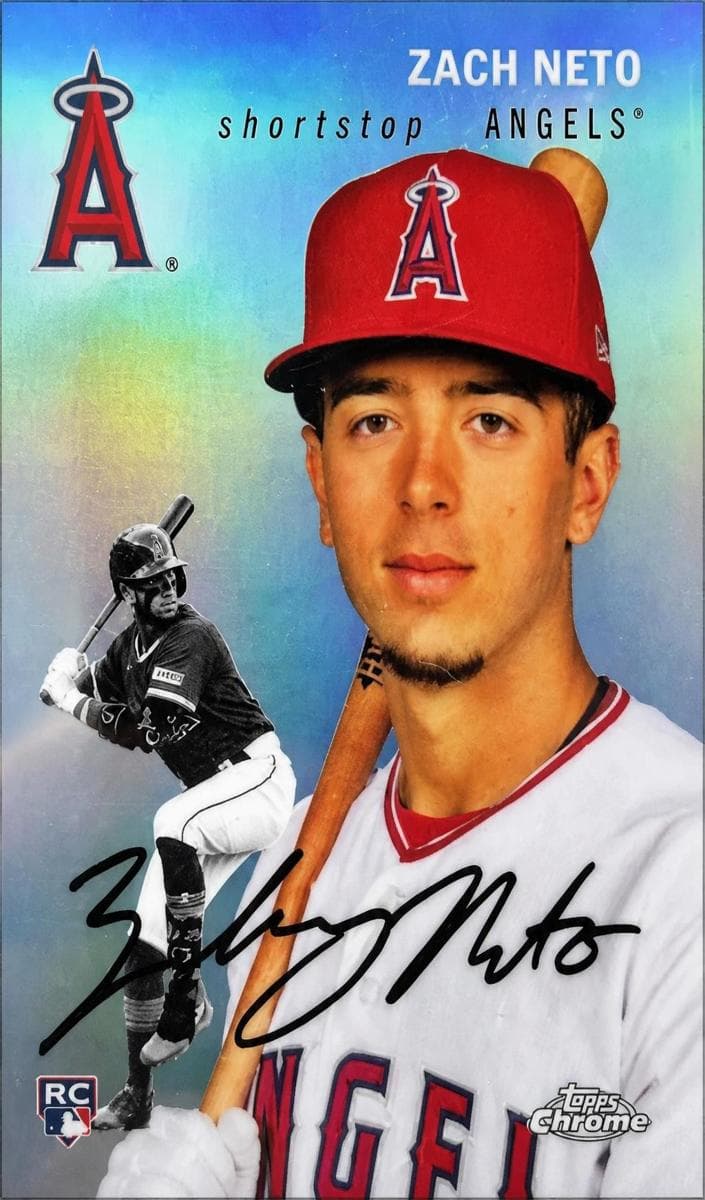 Zach Neto trading card
