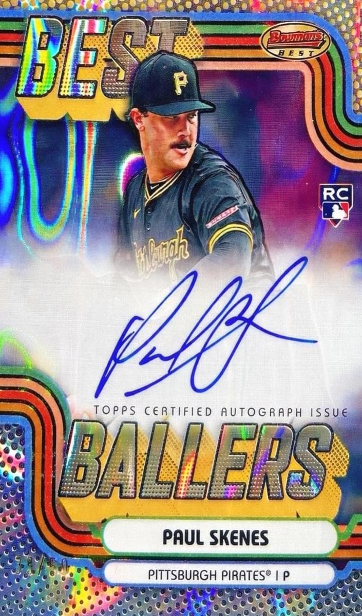 Paul Skenes 2024 bowman Bowman's Best