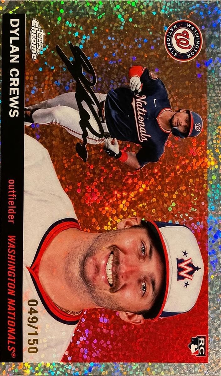 Dylan Crews 2025 topps Topps Chrome Platinum