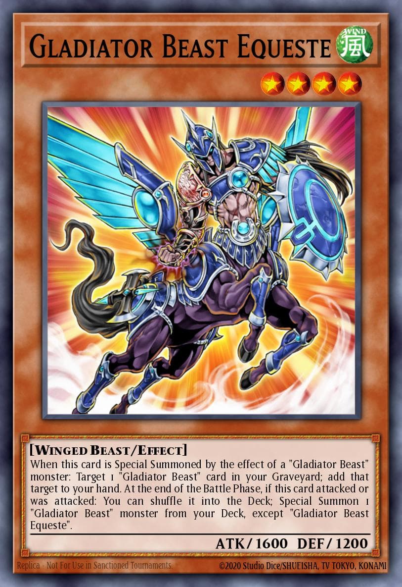 Gladiator Beast Equeste 2008 Yu-Gi-Oh! The Duelist Genesis