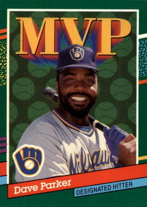 Dave Parker 1991 panini Donruss