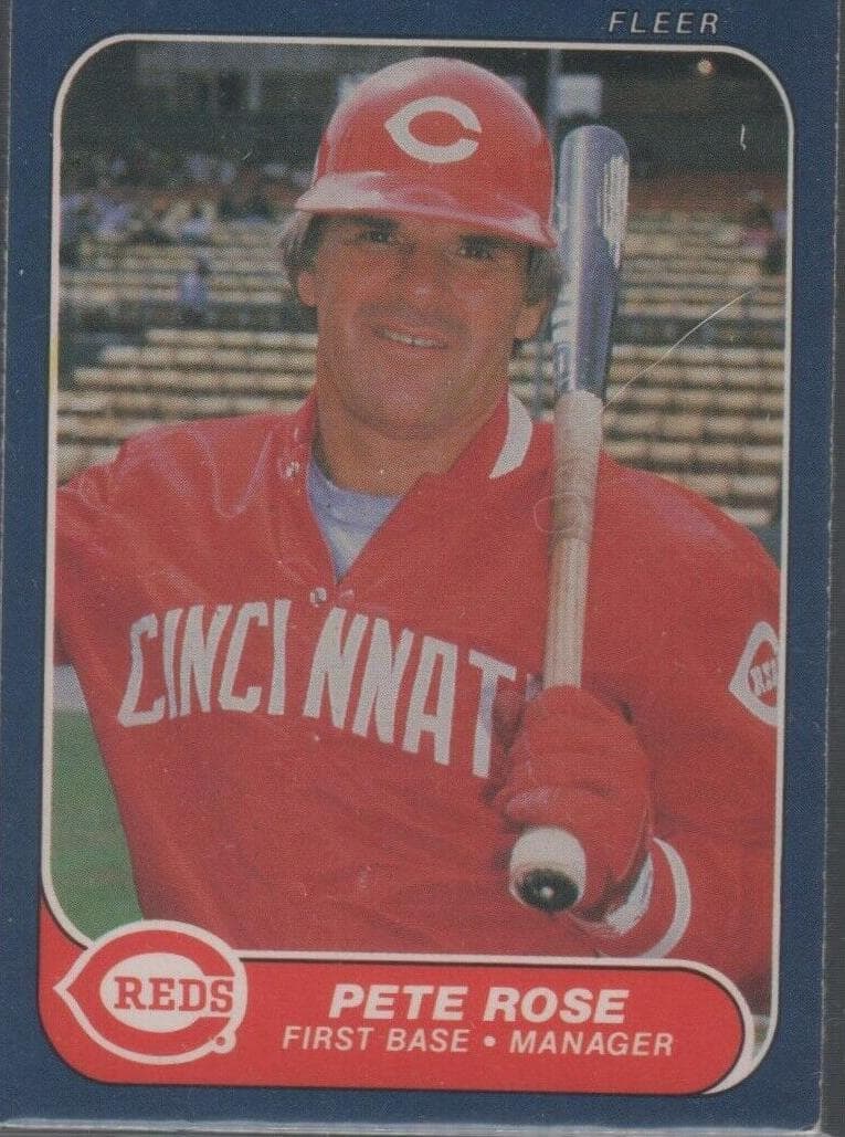 Pete Rose 1986 fleer Fleer