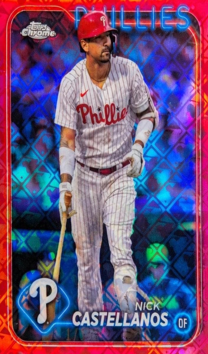 Nick Castellanos 2024 topps Topps Chrome Logofractor Edition