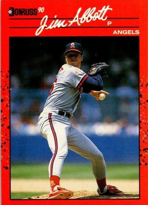 Jim Abbott 1990 panini Donruss