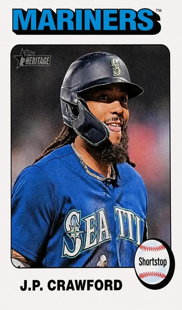 J.P. Crawford 2024 topps Topps Heritage