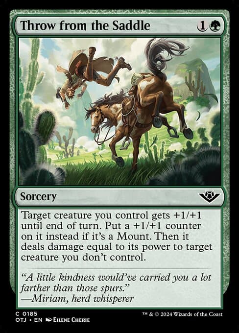 Throw from the Saddle 2024 Magic: The Gathering Outlaws of Thunder Junction