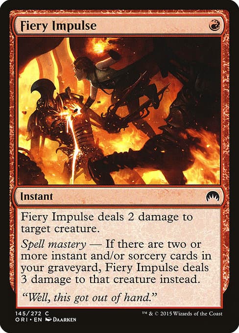 Fiery Impulse 2015 Magic: The Gathering