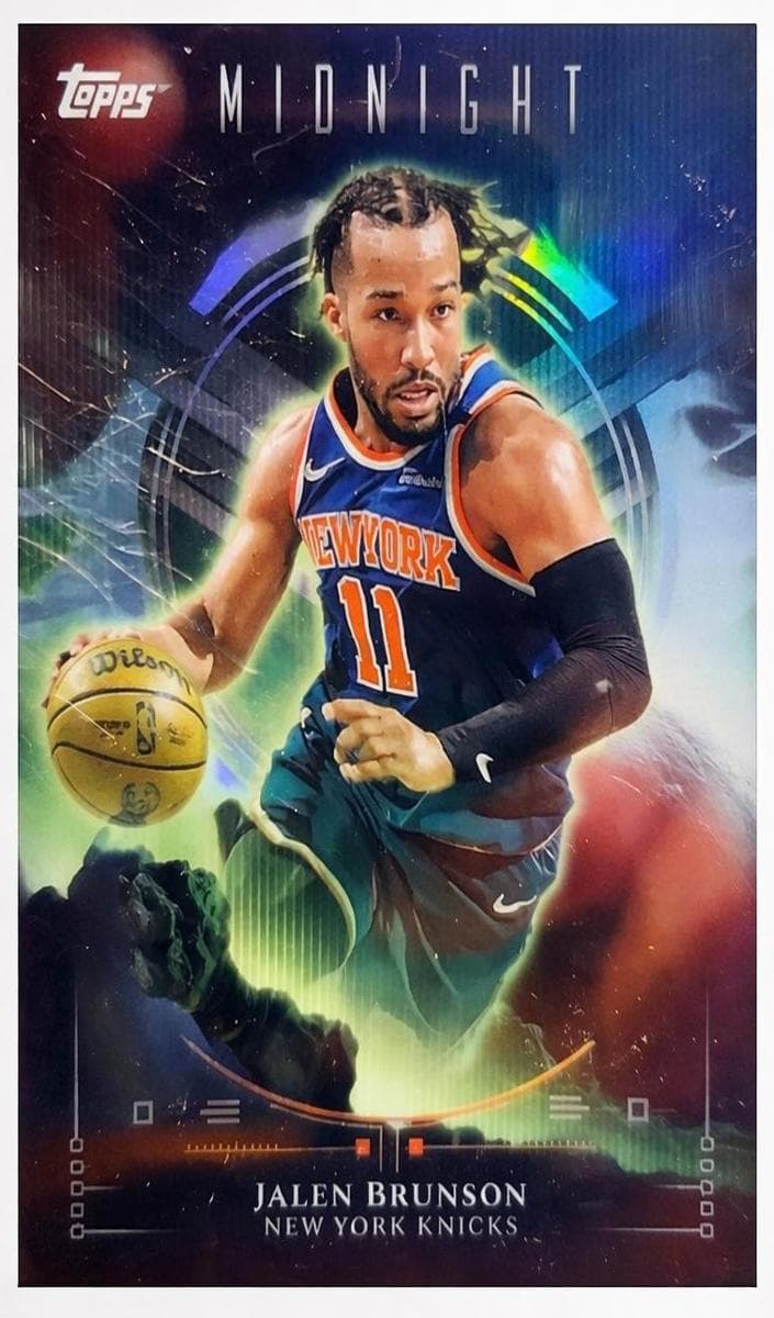 Jalen Brunson 2025 topps Topps Midnight