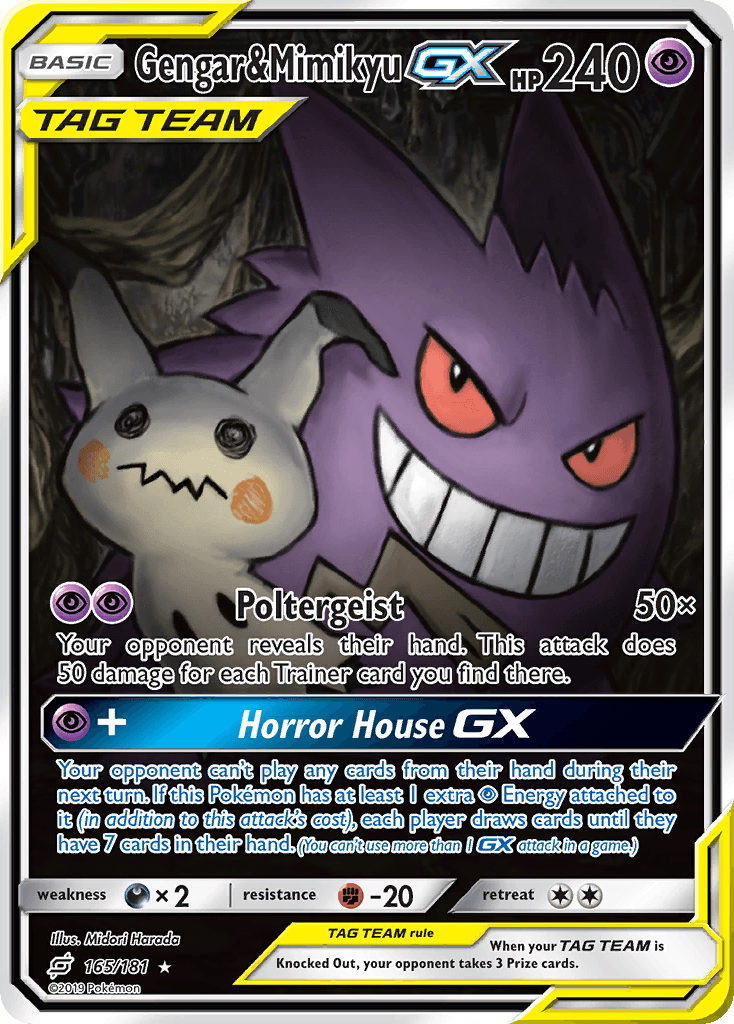 Gengar & Mimikyu GX 2019 Pokemon