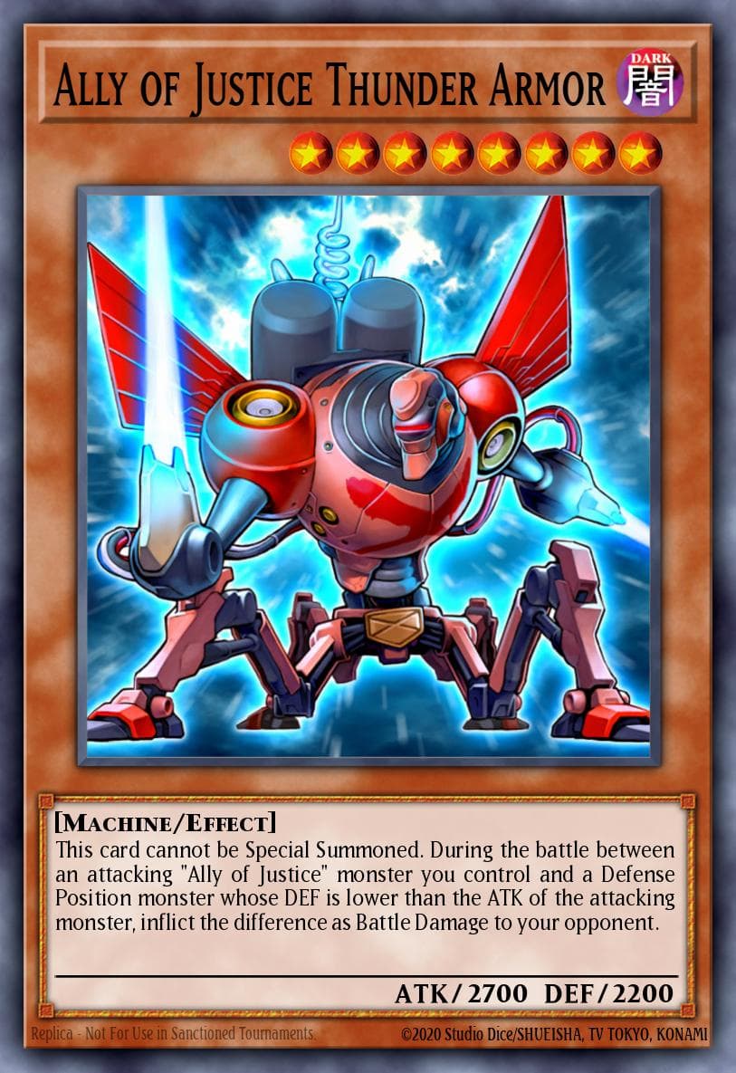 Ally of Justice Thunder Armor 2010 Yu-Gi-Oh!
