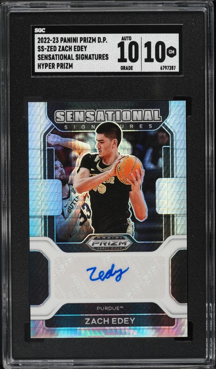 Zach Edey 2022 panini Panini Prizm Draft Picks