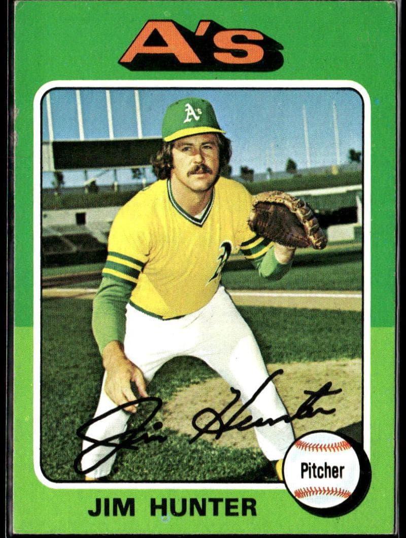 Jim Hunter 1975 topps Topps