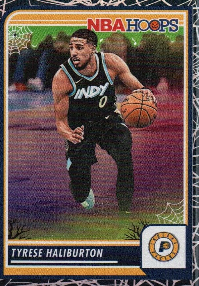 Tyrese Haliburton 2023 panini Hoops Haunted Hoops