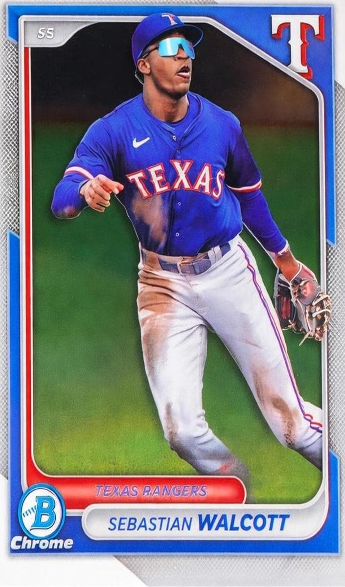 Sebastian Walcott 2024 bowman Bowman Draft Sapphire Edition