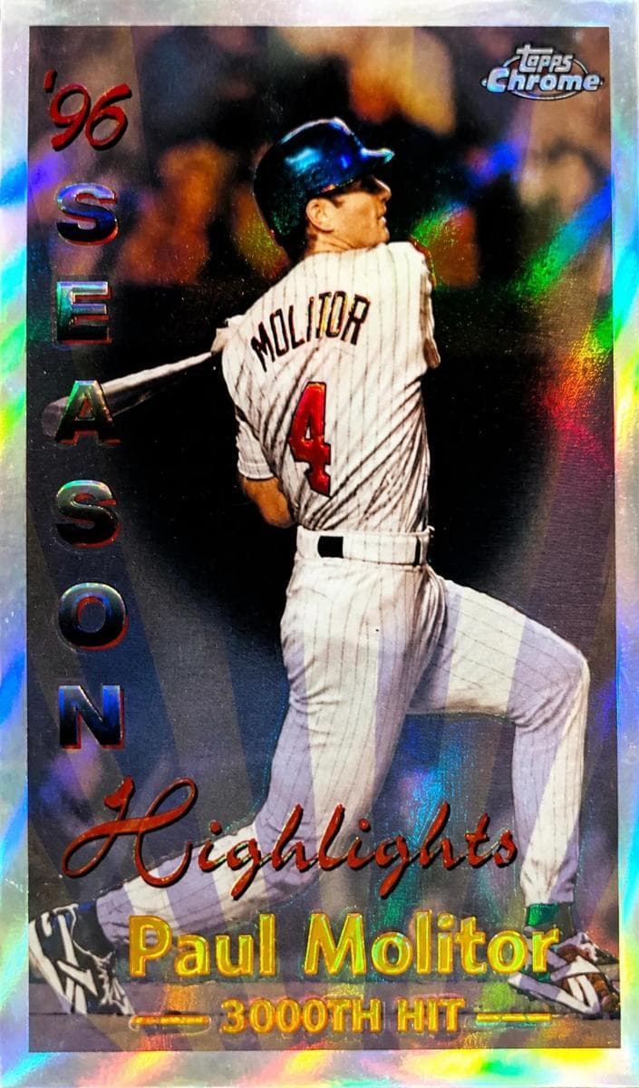 Paul Molitor 1997 topps Topps Chrome