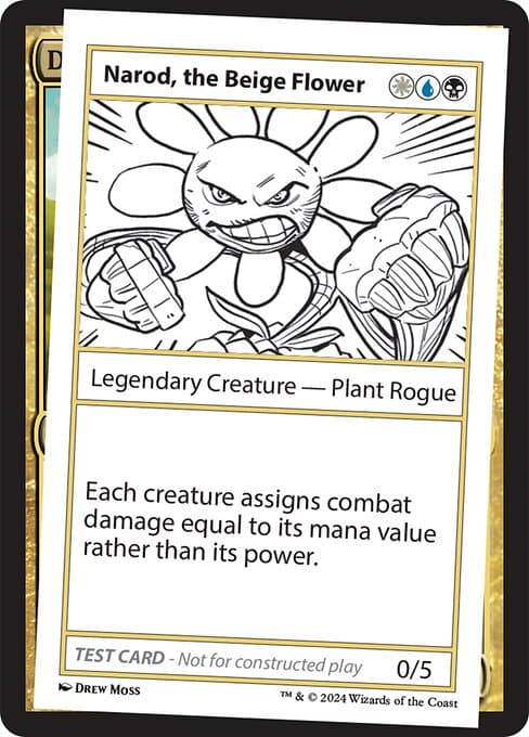 Narod, the Beige Flower 2024 Magic: The Gathering Mystery Booster 2