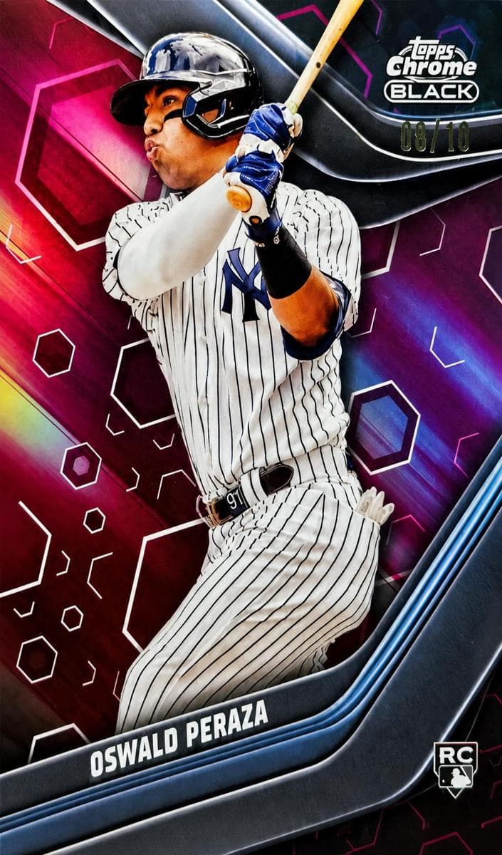 Oswald Peraza 2023 topps Topps Chrome Black