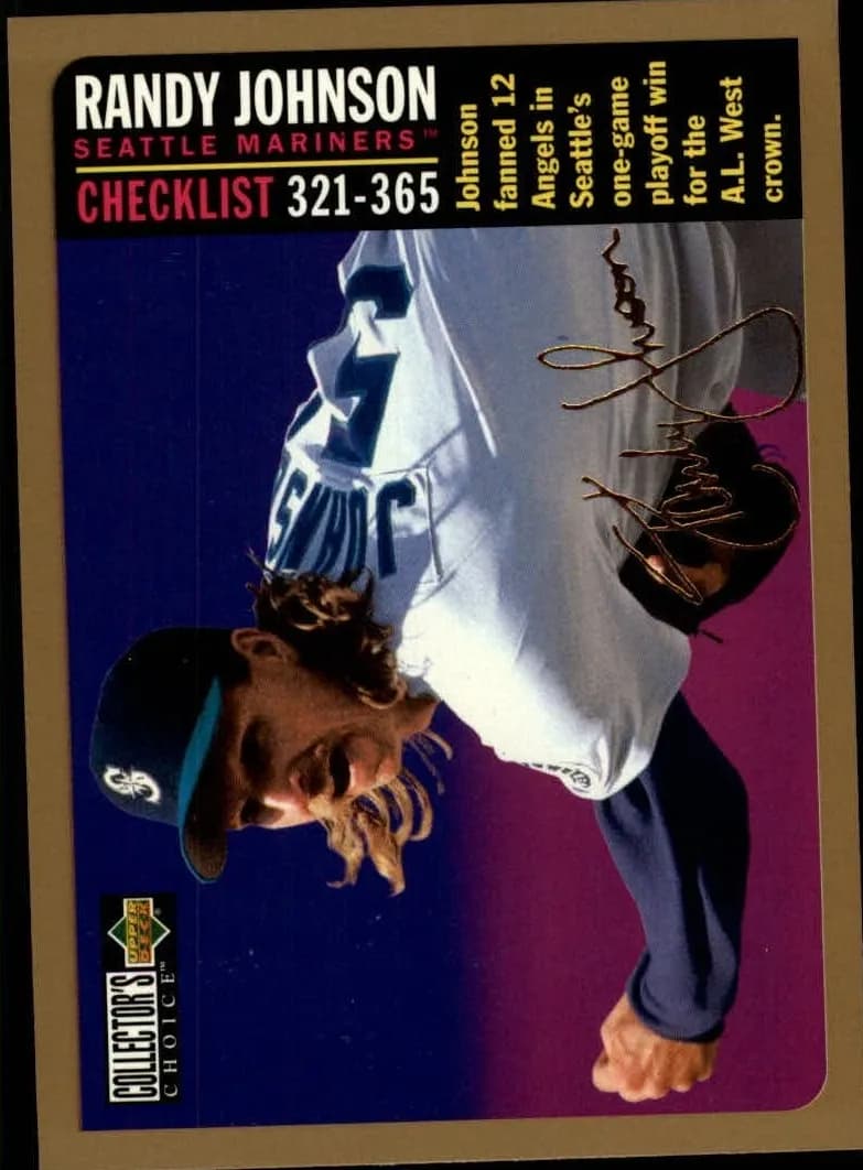 Randy Johnson 1996 unknown Collector's Choice