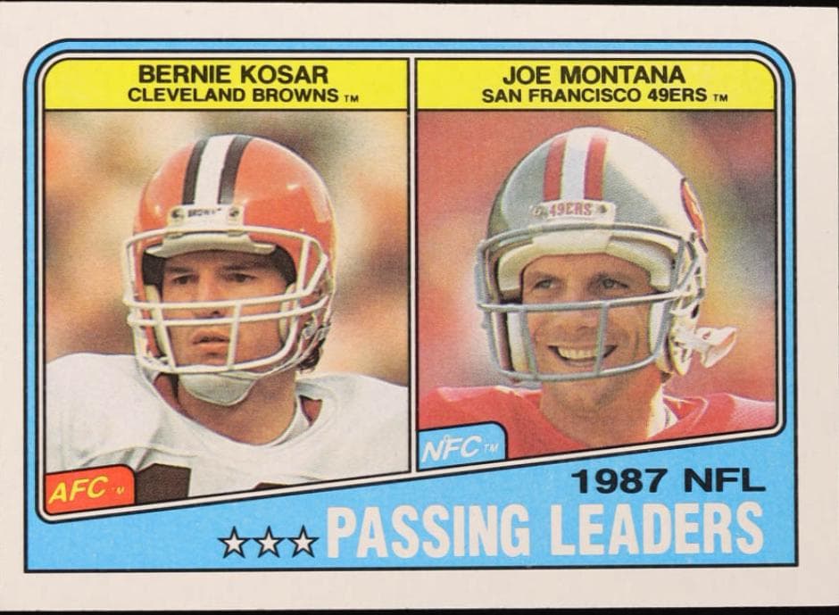 Bernie Kosar / Joe Montana #215