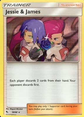 Jessie & James trading card