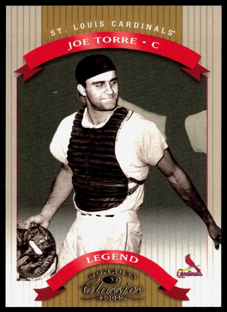 Joe Torre 2002 panini Donruss Classics
