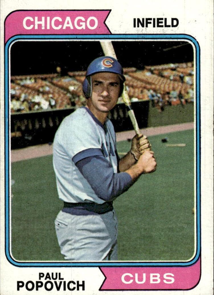Paul Popovich 1974 topps Topps