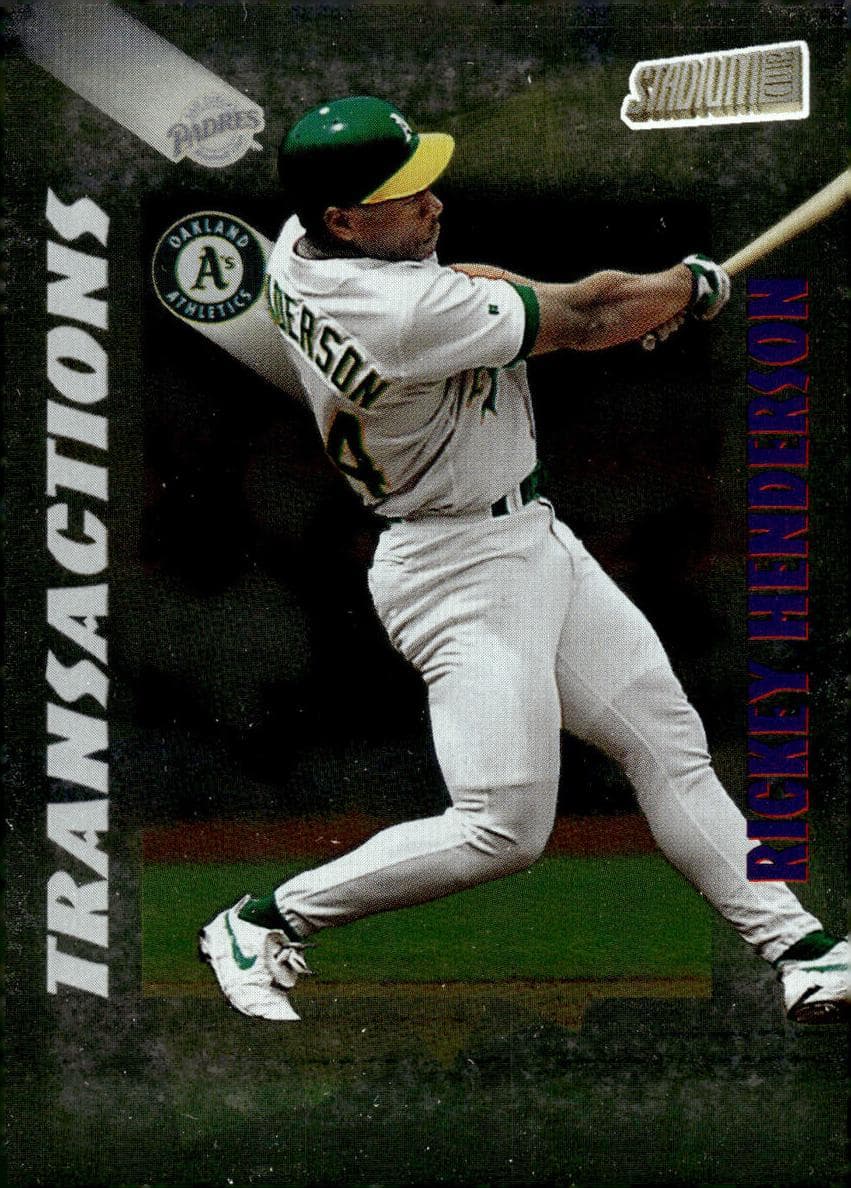 Rickey Henderson 1998 unknown Stadium Club
