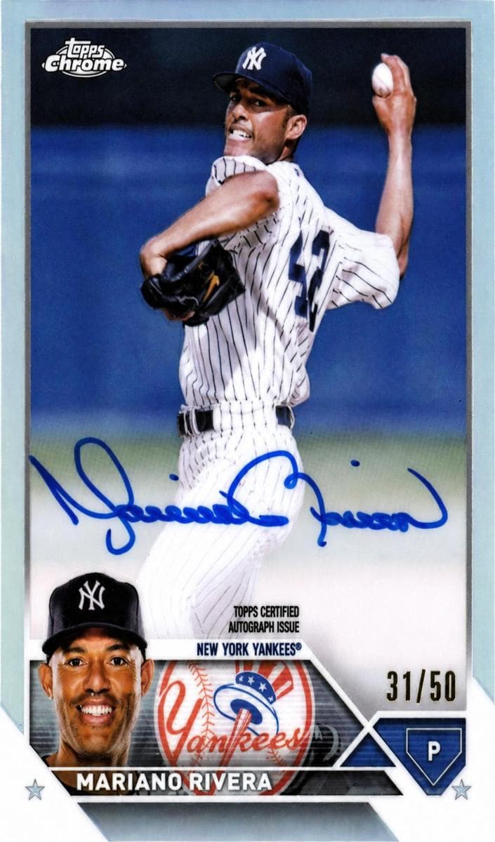 Mariano Rivera 2023 topps Topps Chrome Update