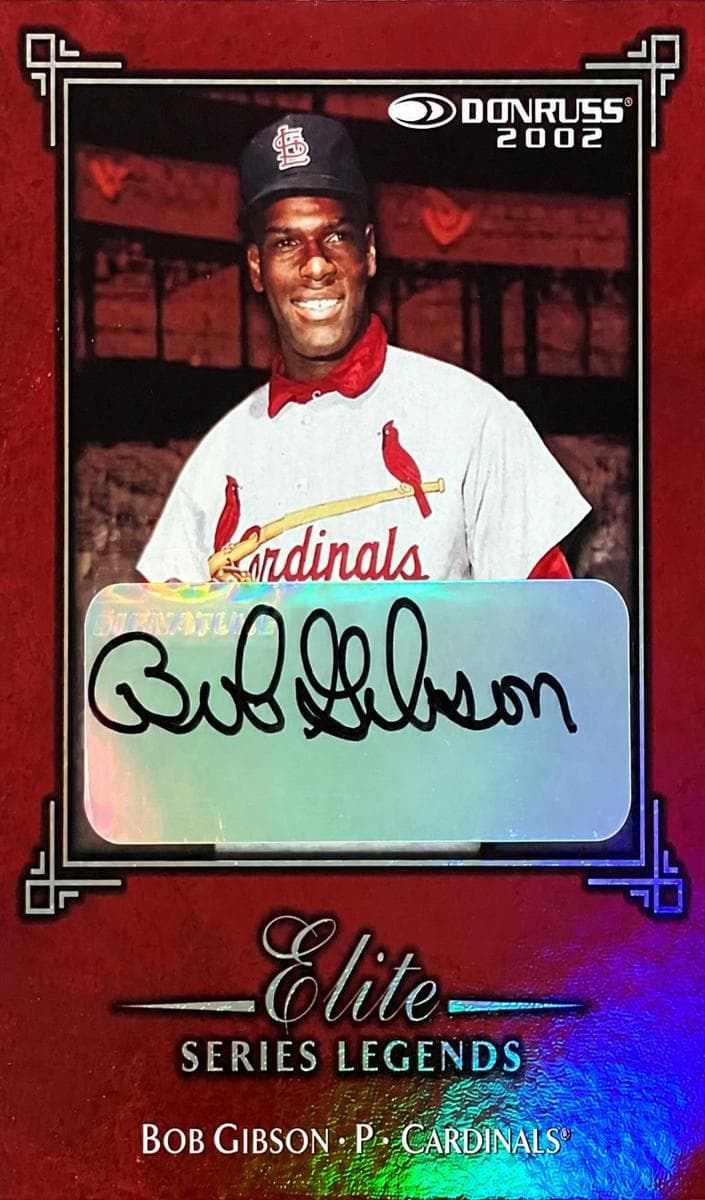 Bob Gibson 2002 panini Donruss