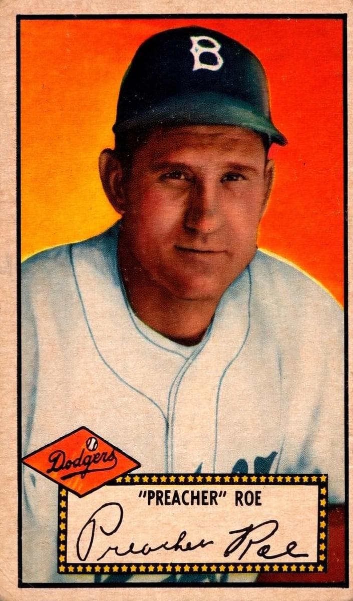 Preacher Roe 1952 topps Topps