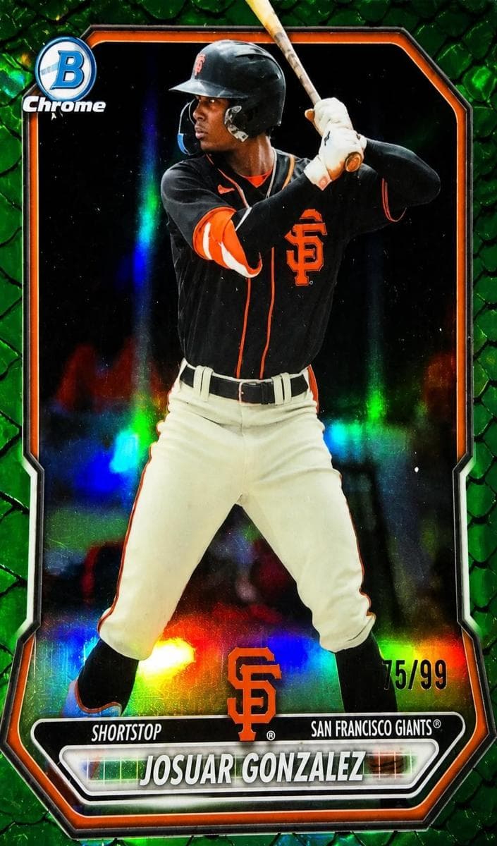 Josuar Gonzalez trading card