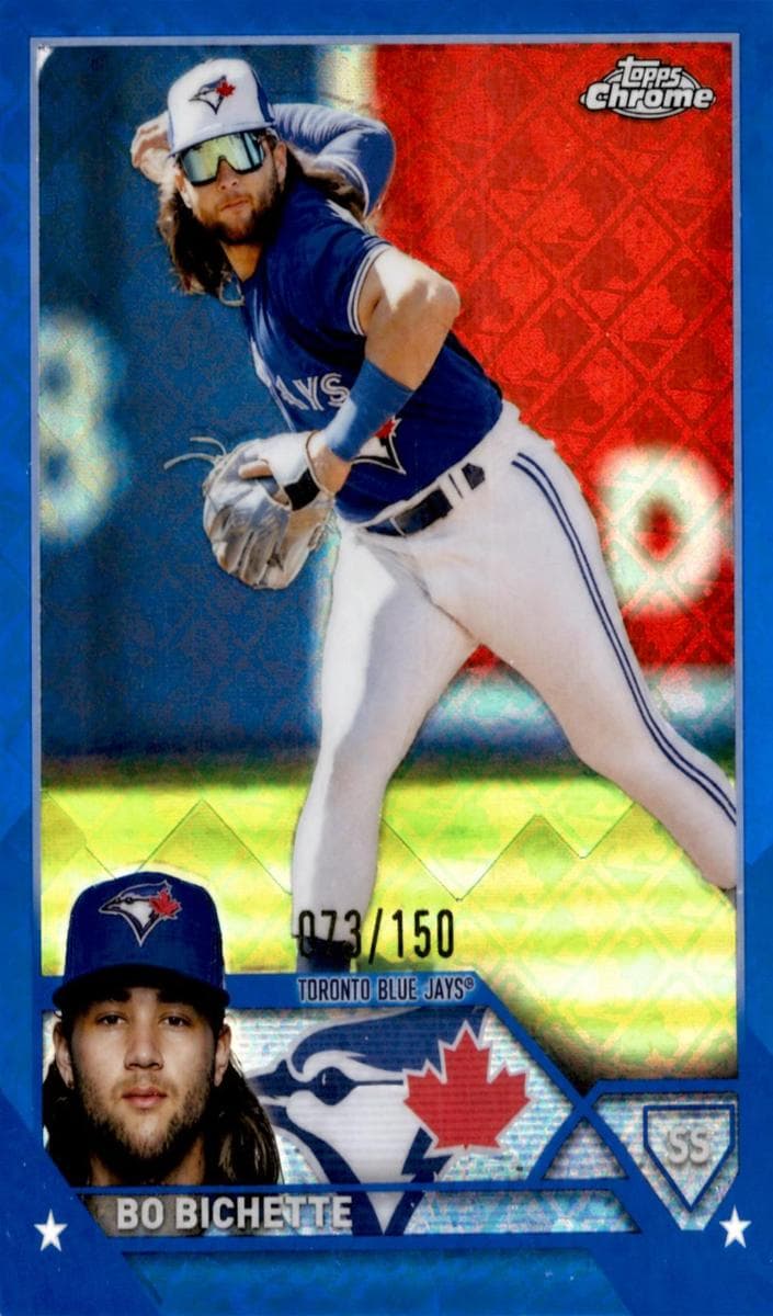 Bo Bichette 2023 topps Topps Chrome Logofractor Edition
