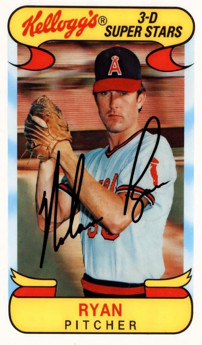 Nolan Ryan 1978 unknown Kellogg's 3-d Super Stars