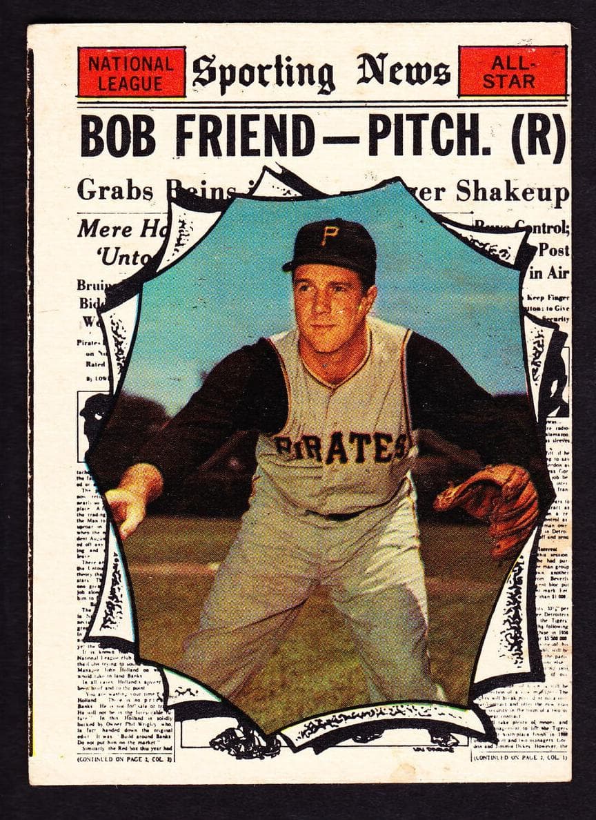 Bob Friend 1961 topps Topps