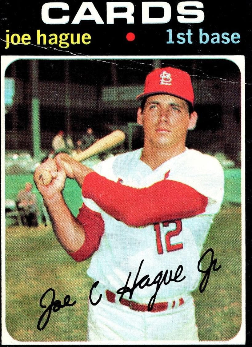 Joe Hague 1971 topps Topps